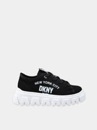 Sneakers nere per bambina con logo,Dkny,D60123 09B